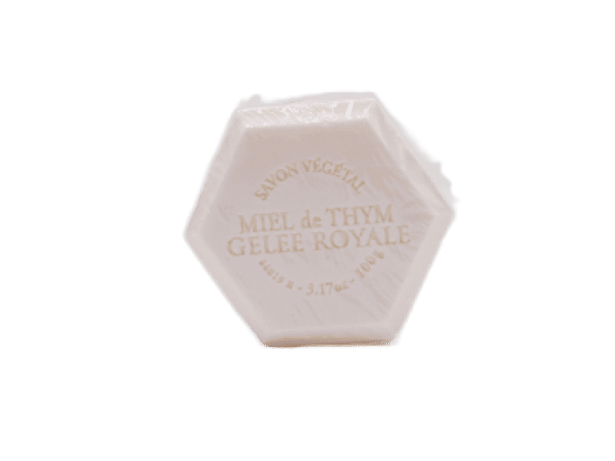Savon hexagonal végétal 100g - Miel de thym et gelée royale