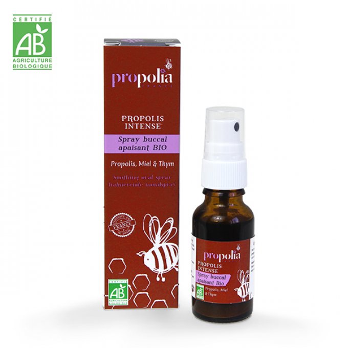 Spray buccal apaisant à la propolis et thym BIO - Flacon de 20ml